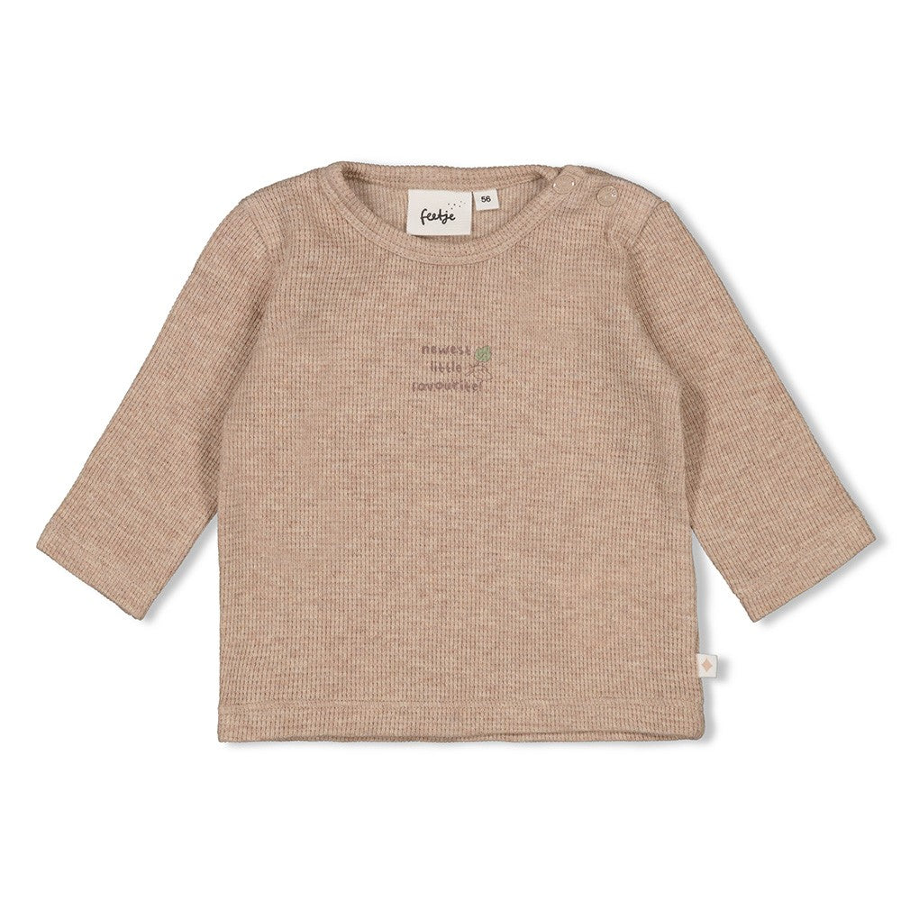 Unisexs Longsleeve rib - Fall Favorites van Feetje in de kleur Bruin in maat 62.