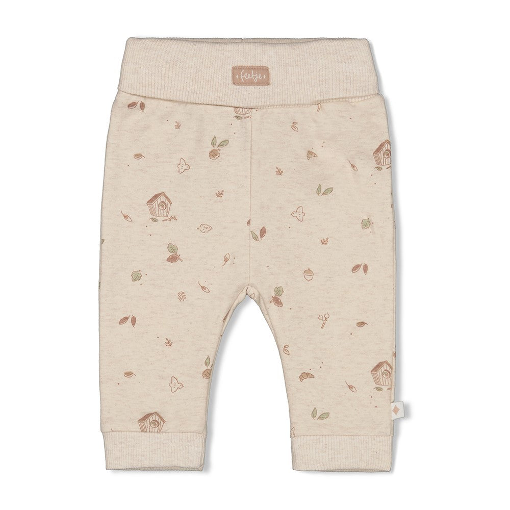 Unisexs Broek AOP - Fall Favorites van Feetje in de kleur Off White in maat 62.