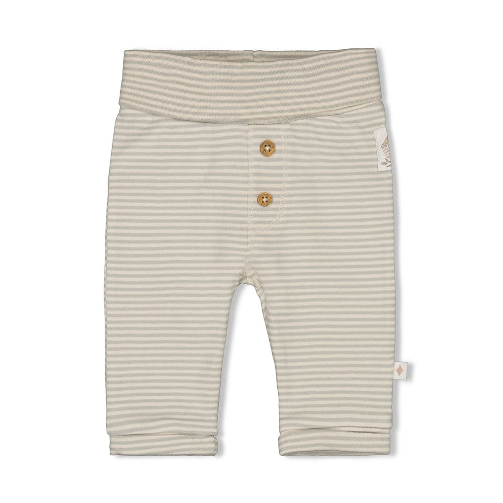 Unisexs Broek streep - Fall Favorites van Feetje in de kleur Groen in maat 62.