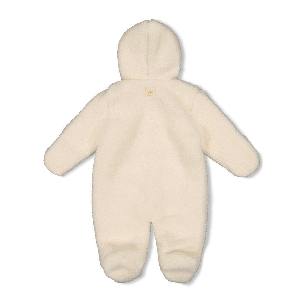 Unisexs Teddy pak met capuchon - Sleepy Sheepy van Feetje in de kleur Off White in maat 68.