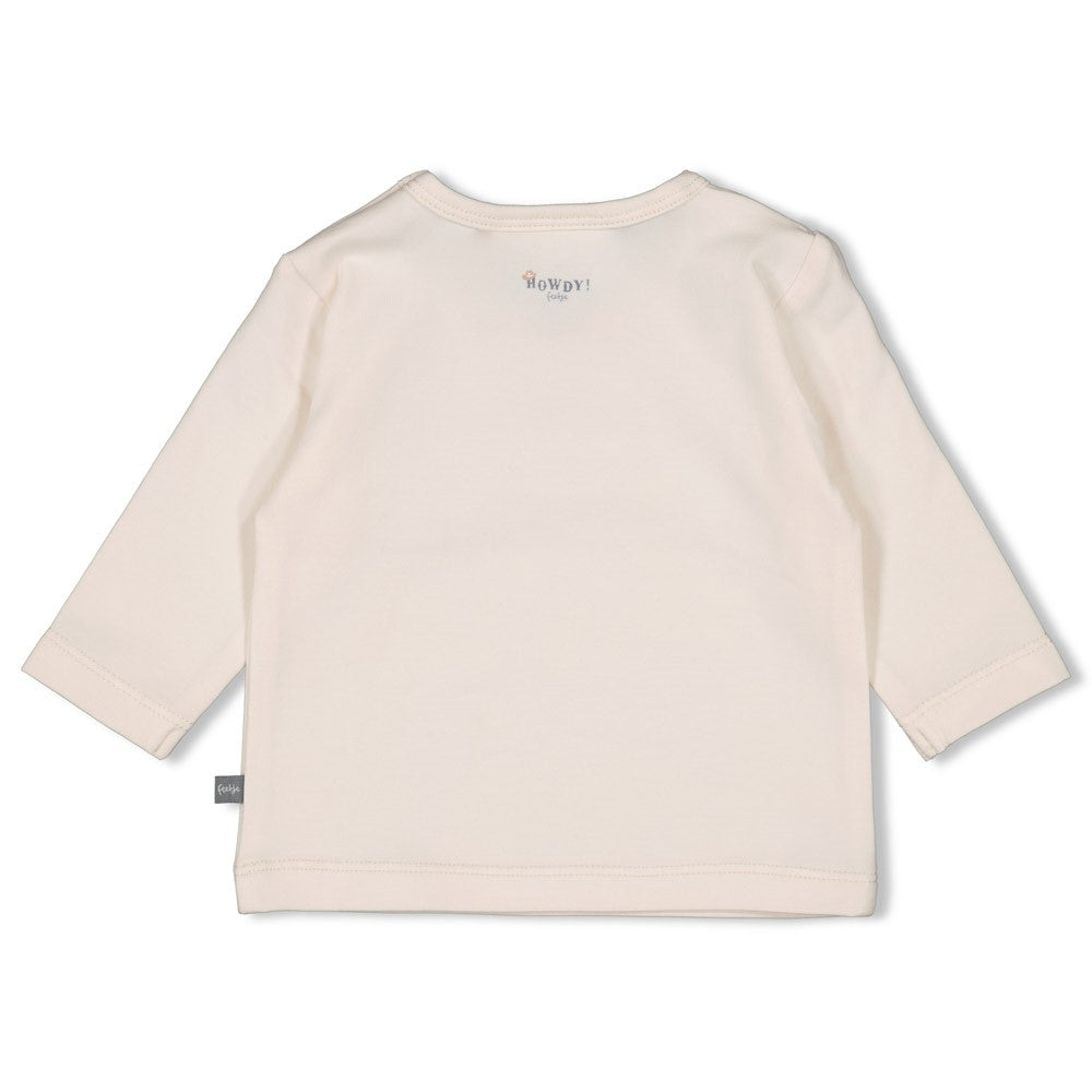 Jongens Longsleeve - Howdy van Feetje in de kleur Off White in maat 62.