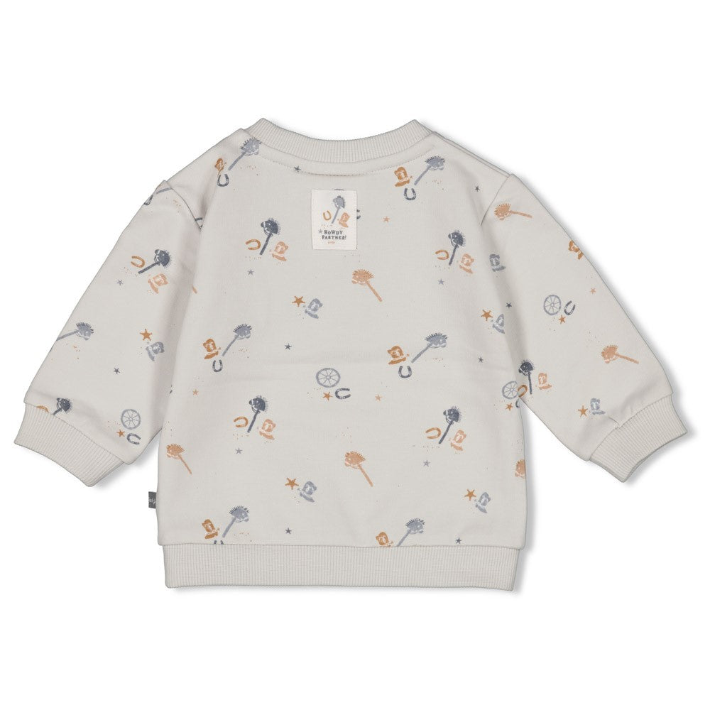 Jongens Sweater AOP - Howdy van Feetje in de kleur Blauw in maat 62.