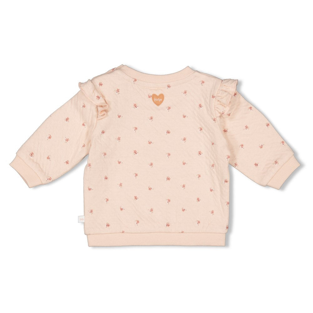 Meisjes Sweater AOP - Morning Sun van Feetje in de kleur Roze in maat 62.