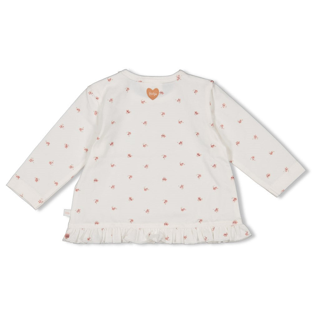 Meisjes Longsleeve AOP - Morning Sun van Feetje in de kleur Off White in maat 62.