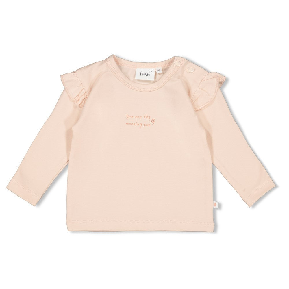 Meisjes Longsleeve - Morning Sun van Feetje in de kleur Roze in maat 62.