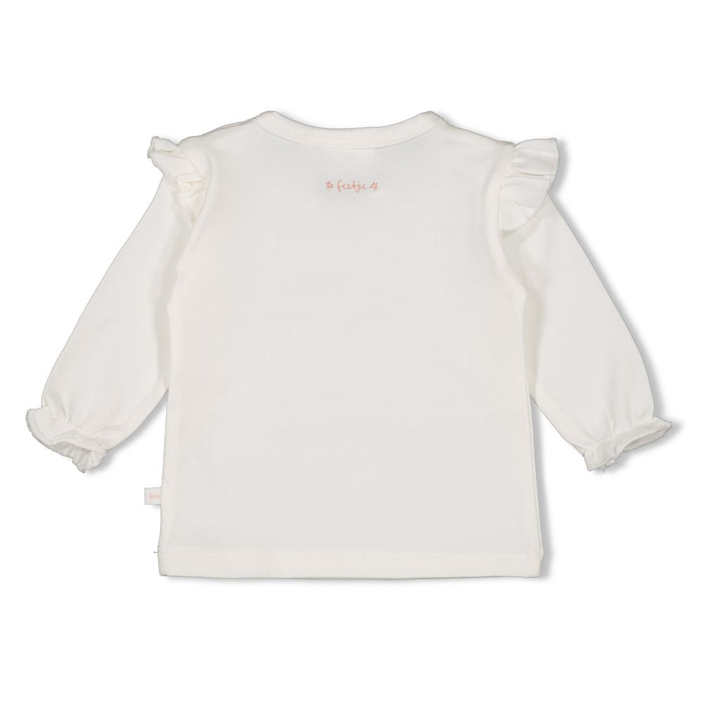 Meisjes Longsleeve - Morning Sun van Feetje in de kleur Off White in maat 62.