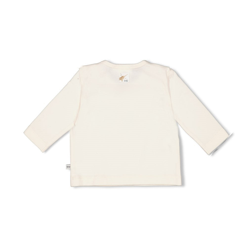 Jongens Longsleeve - Narwal van Feetje in de kleur Off White in maat 86.