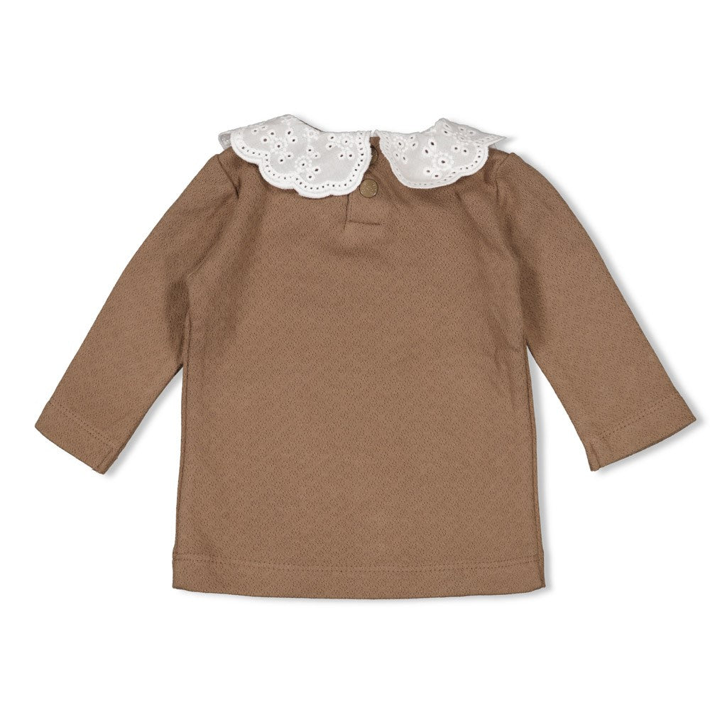 Meisjes Longsleeve - Dancing In The Moonlight van Feetje in de kleur Bruin in maat 86.