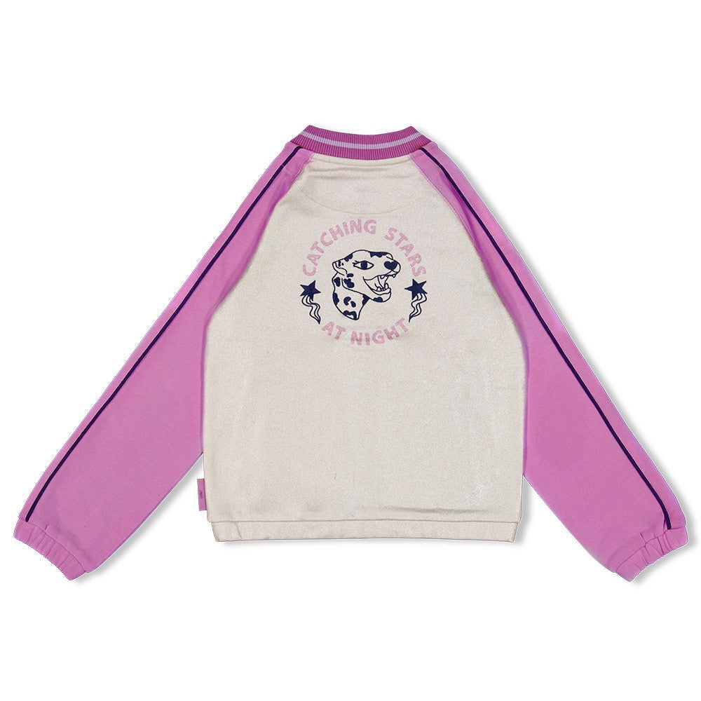 Meisjes Bomberjack - Wild Soul van Jubel in de kleur Zilver in maat 128.