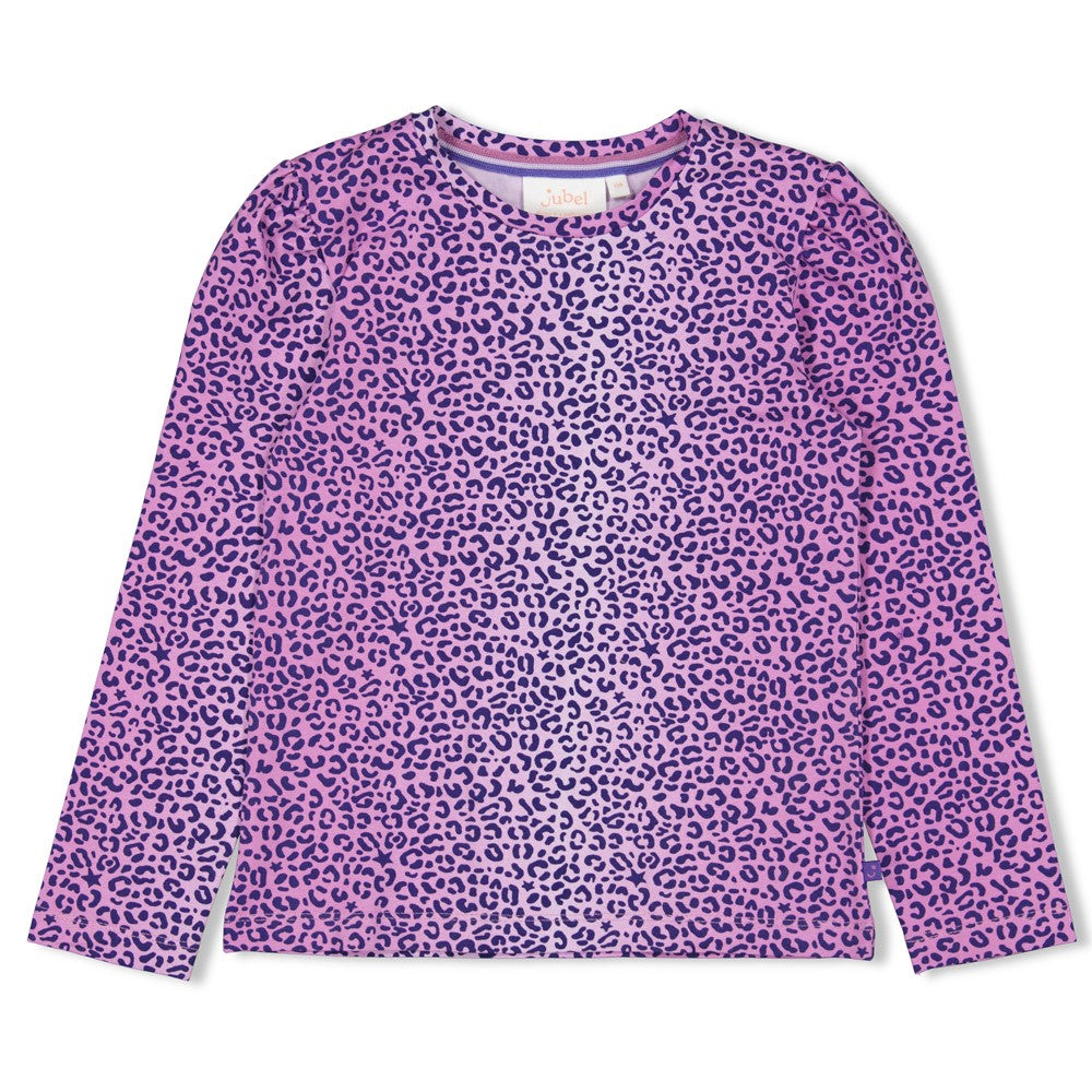Meisjes Longsleeve AOP - Wild Soul van Jubel in de kleur l.Lila in maat 128.