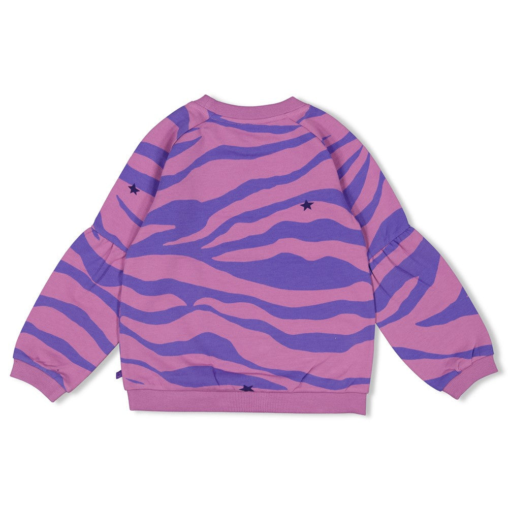 Meisjes Sweater AOP - Wild Soul van Jubel in de kleur Violet in maat 128.