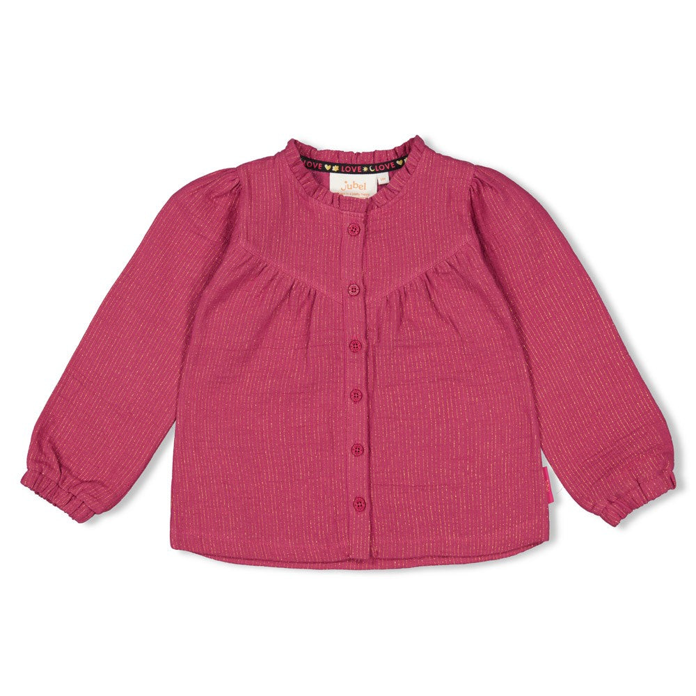 Meisjes Blouse - Shine Bright van Jubel in de kleur Violet in maat 128.