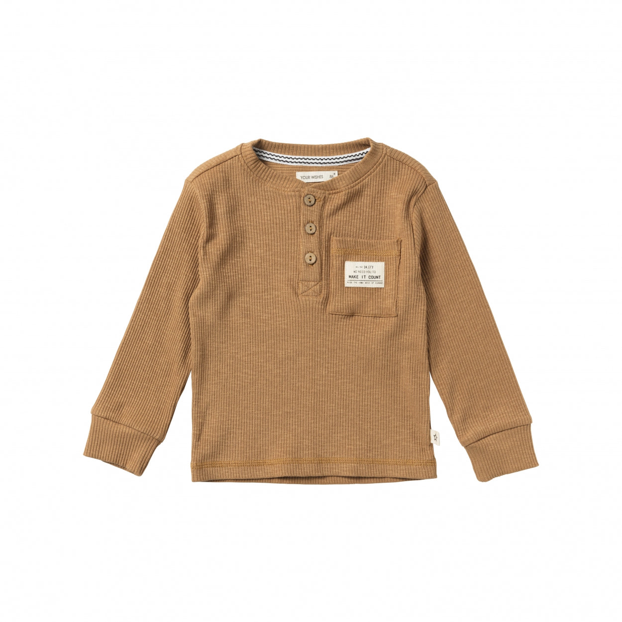 Jongens Sweater Ridge | Marvin van Your Wishes in de kleur Clay in maat 98.