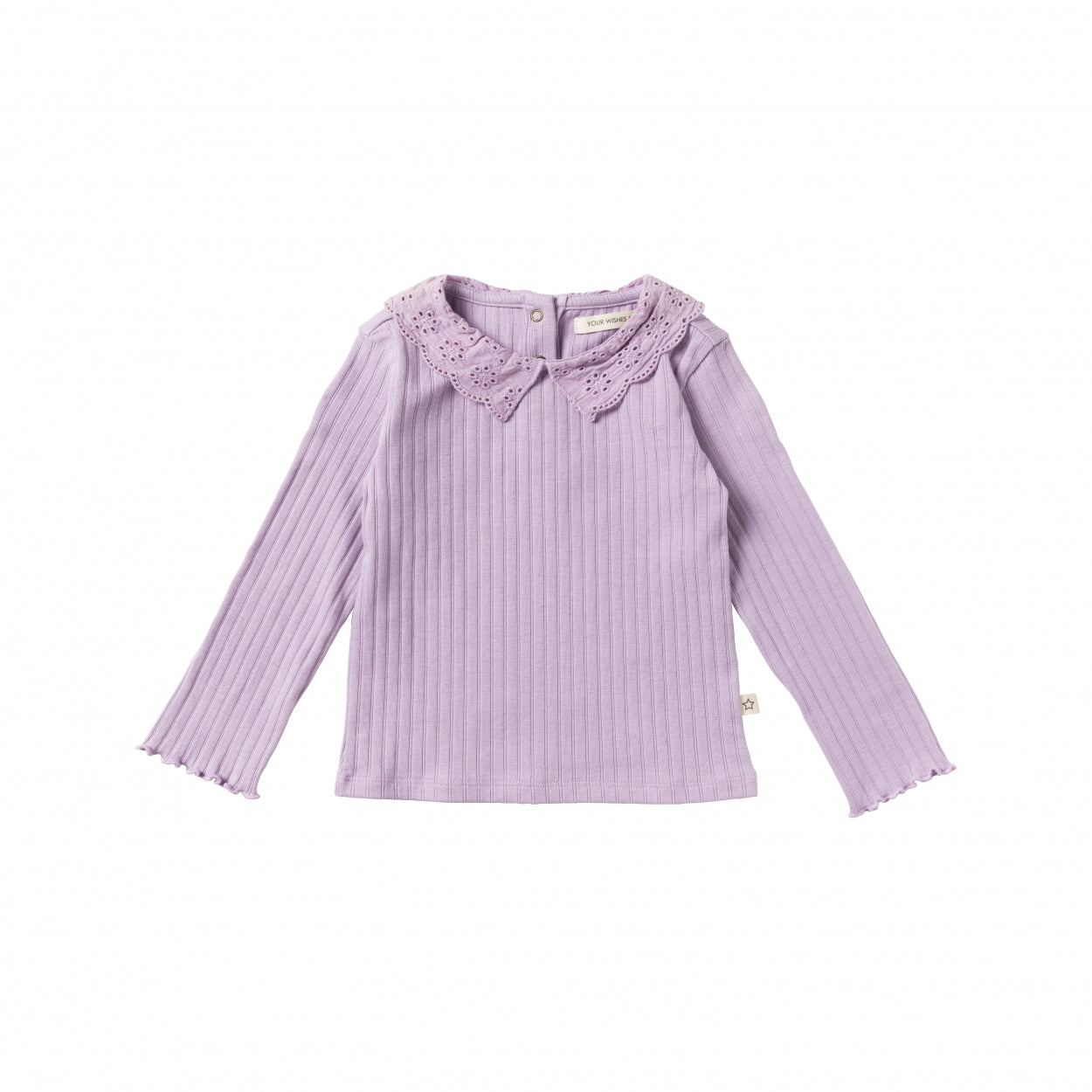 Meisjes Shirt Twin Rib | Mayuri van Your Wishes in de kleur Lavender in maat 98.