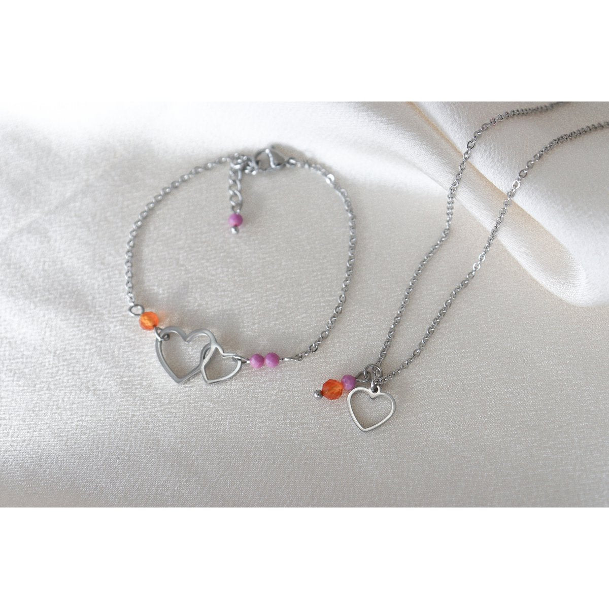 Liefdevol & Moedig Armbandje - Zilver