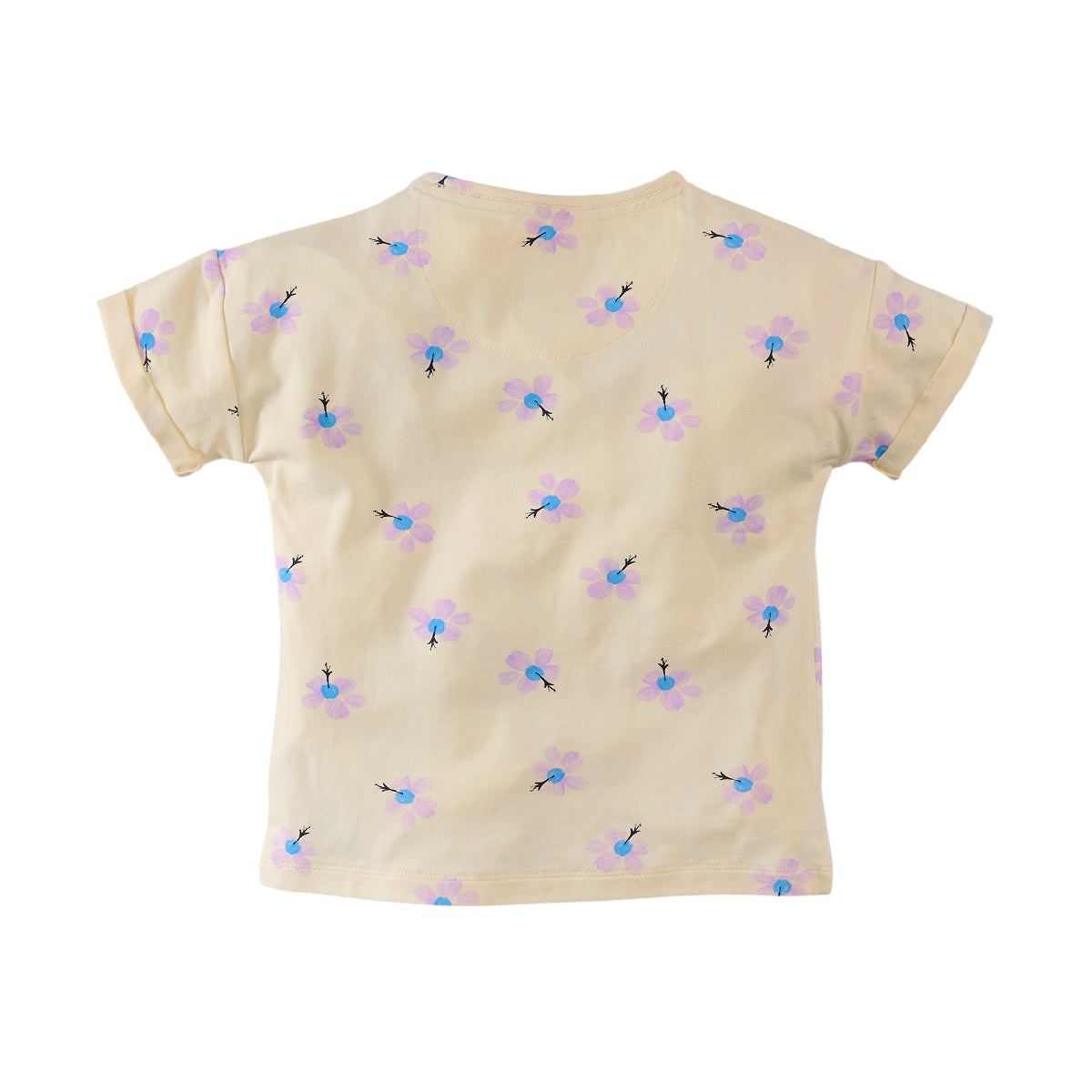 Meisjes Short Sleeve Daisy van Z8 in de kleur Cloud cream/AOP in maat 140-146.