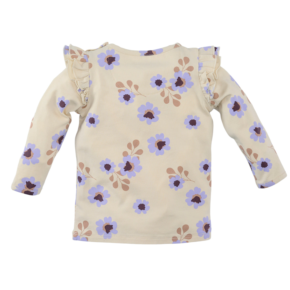 Meisjes Longsleeve Elizan van Z8 Newborn in de kleur Vanilla Cream AOP in maat 74.