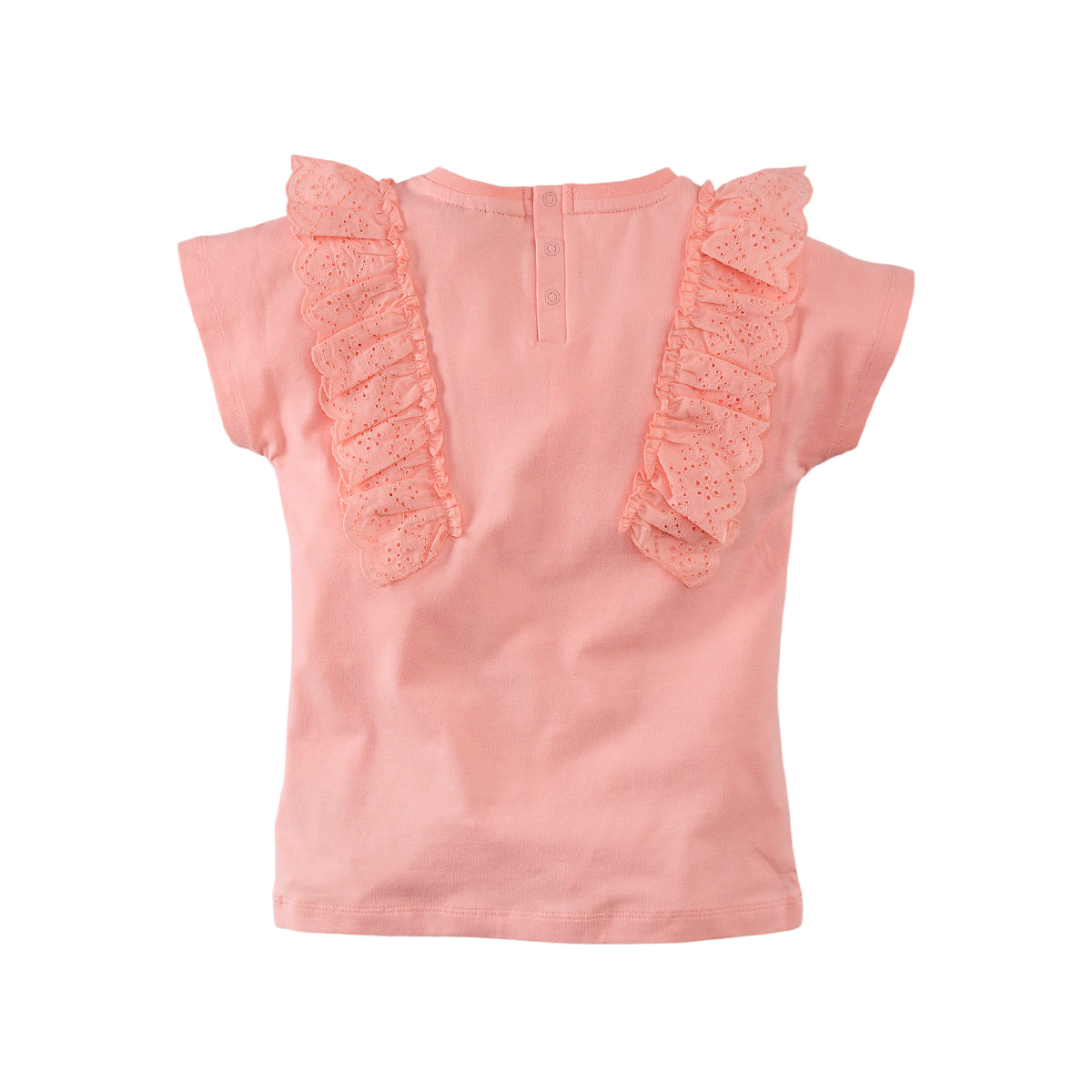 Meisjes Short Sleeve Everly van Z8 in de kleur Tropical peach in maat 140-146.