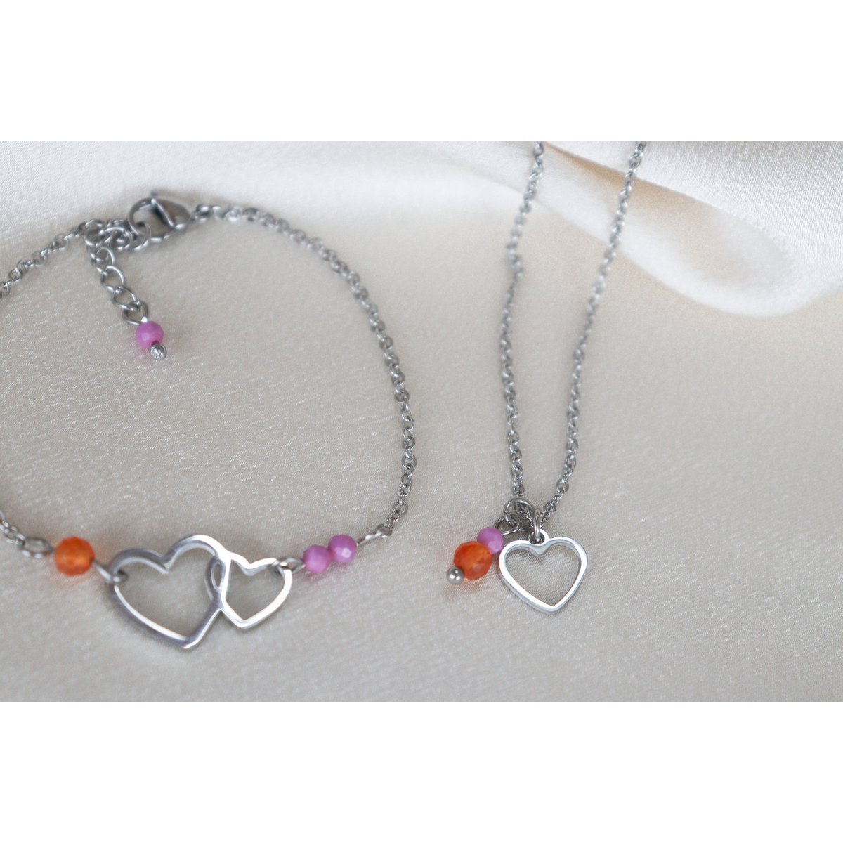 Liefdevol & Moedig Armbandje - Zilver