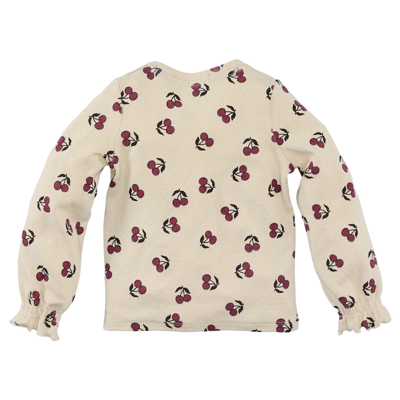 Meisjes Longsleeve Hinde van Z8 Mini in de kleur Vanilla Cream AOP in maat 116.