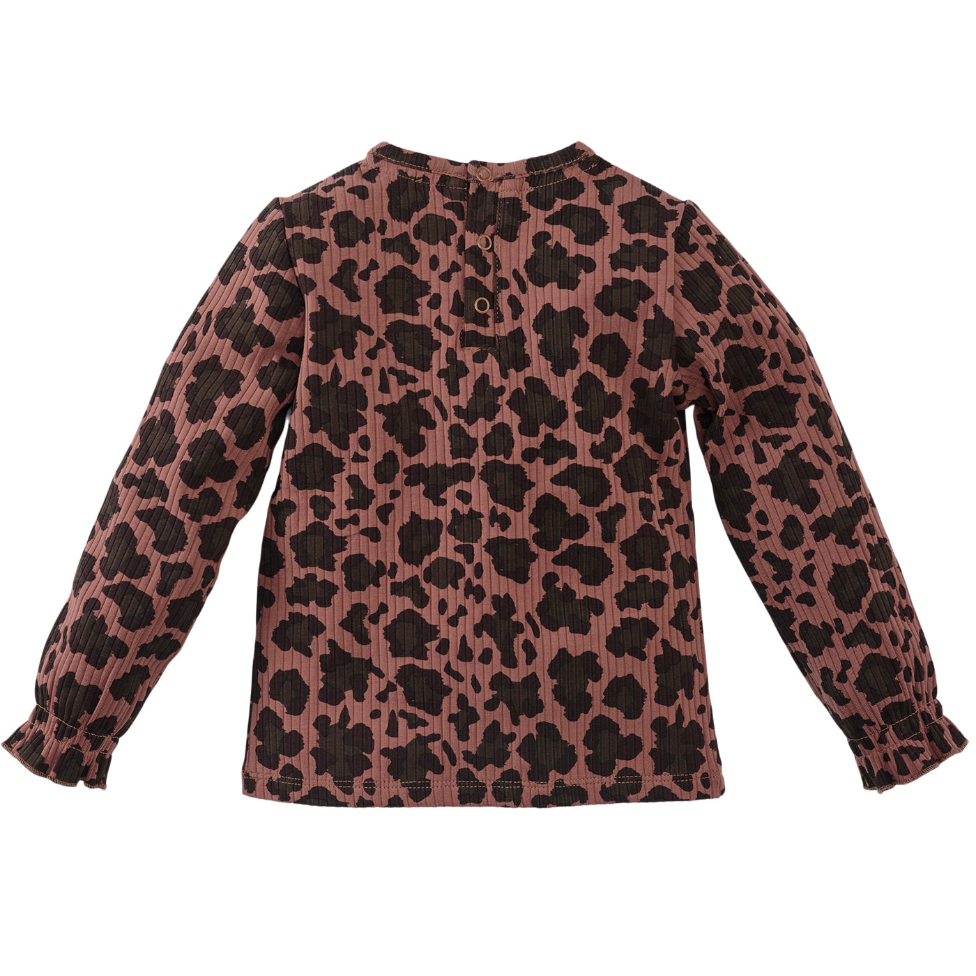 Meisjes Longsleeve Jaina van Z8 Mini in de kleur Amber Brown AOP in maat 116.