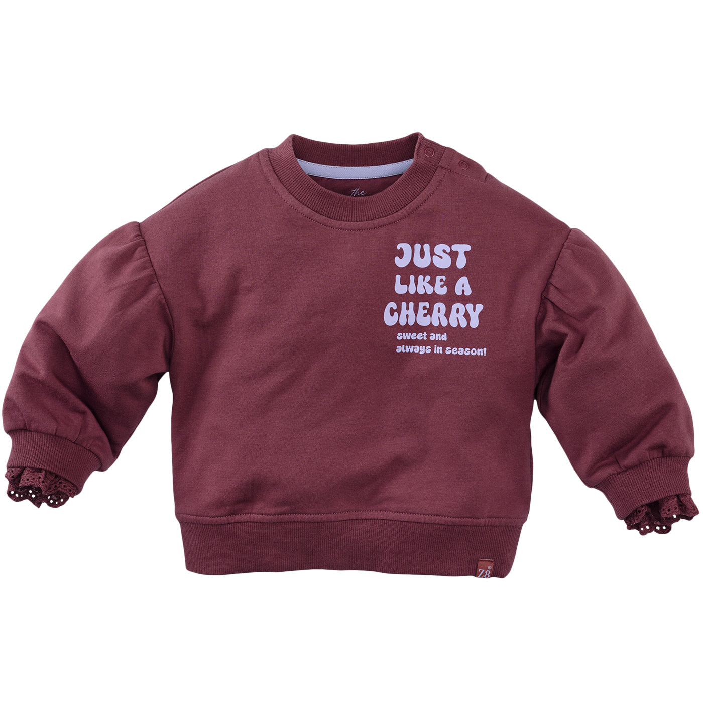 Meisjes Sweater Lizelot van Z8 Mini in de kleur Spicy Mauve in maat 116.