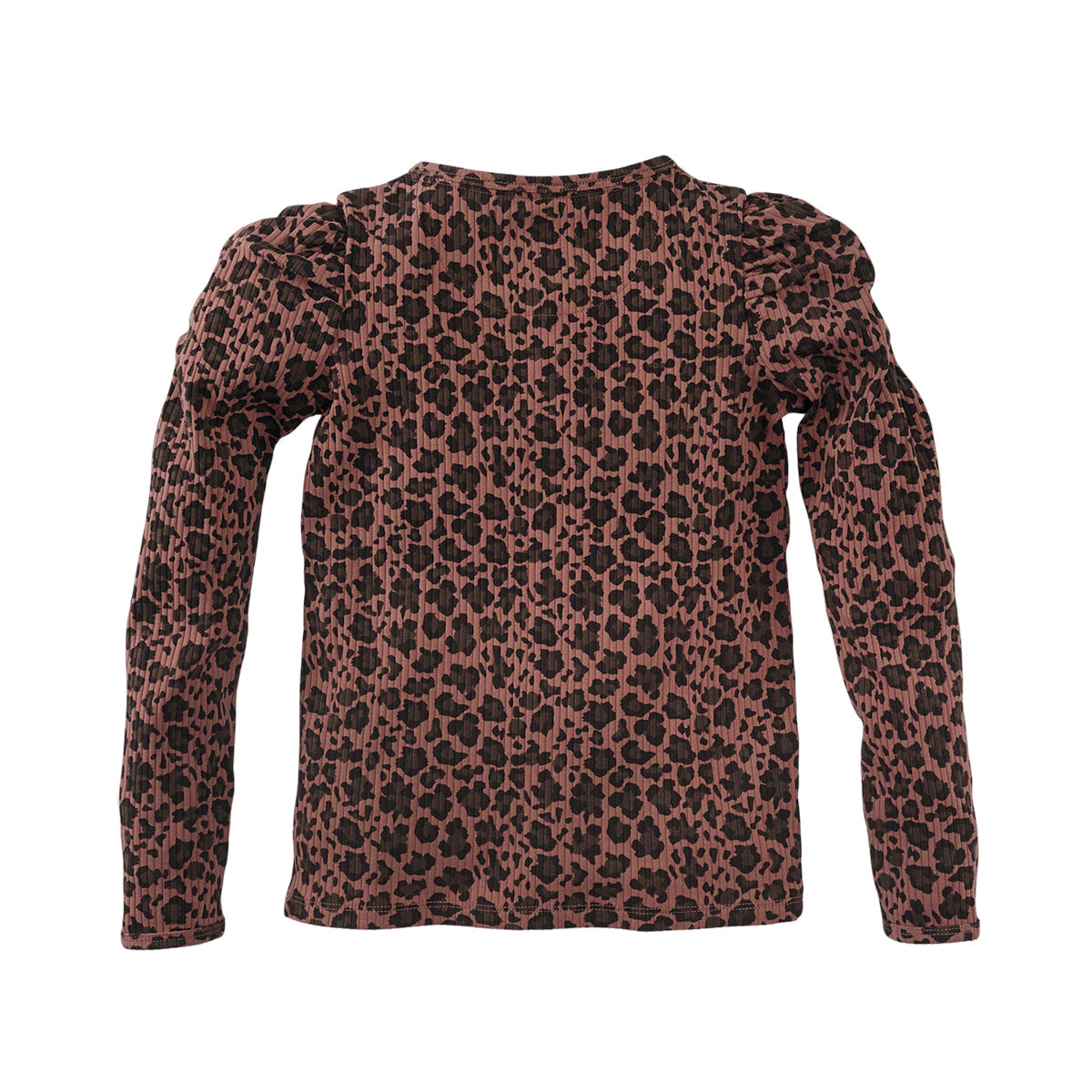 Meisjes Tricot rib longsleeve Louisa van Z8 in de kleur Amber Brown in maat 152-158.