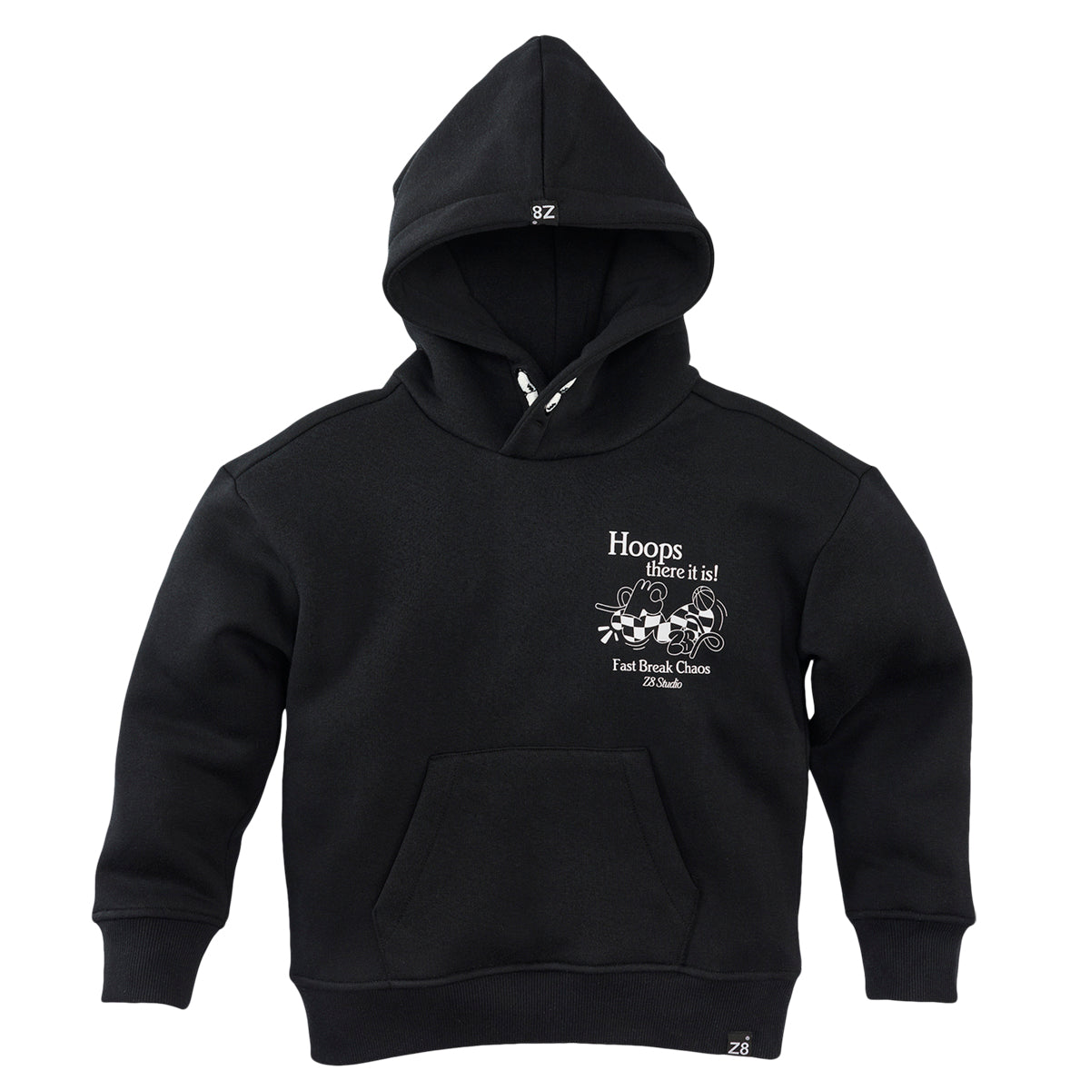 Jongens Heavy sweat hoodie Maddox van Z8 in de kleur Night Sky in maat 152-158.