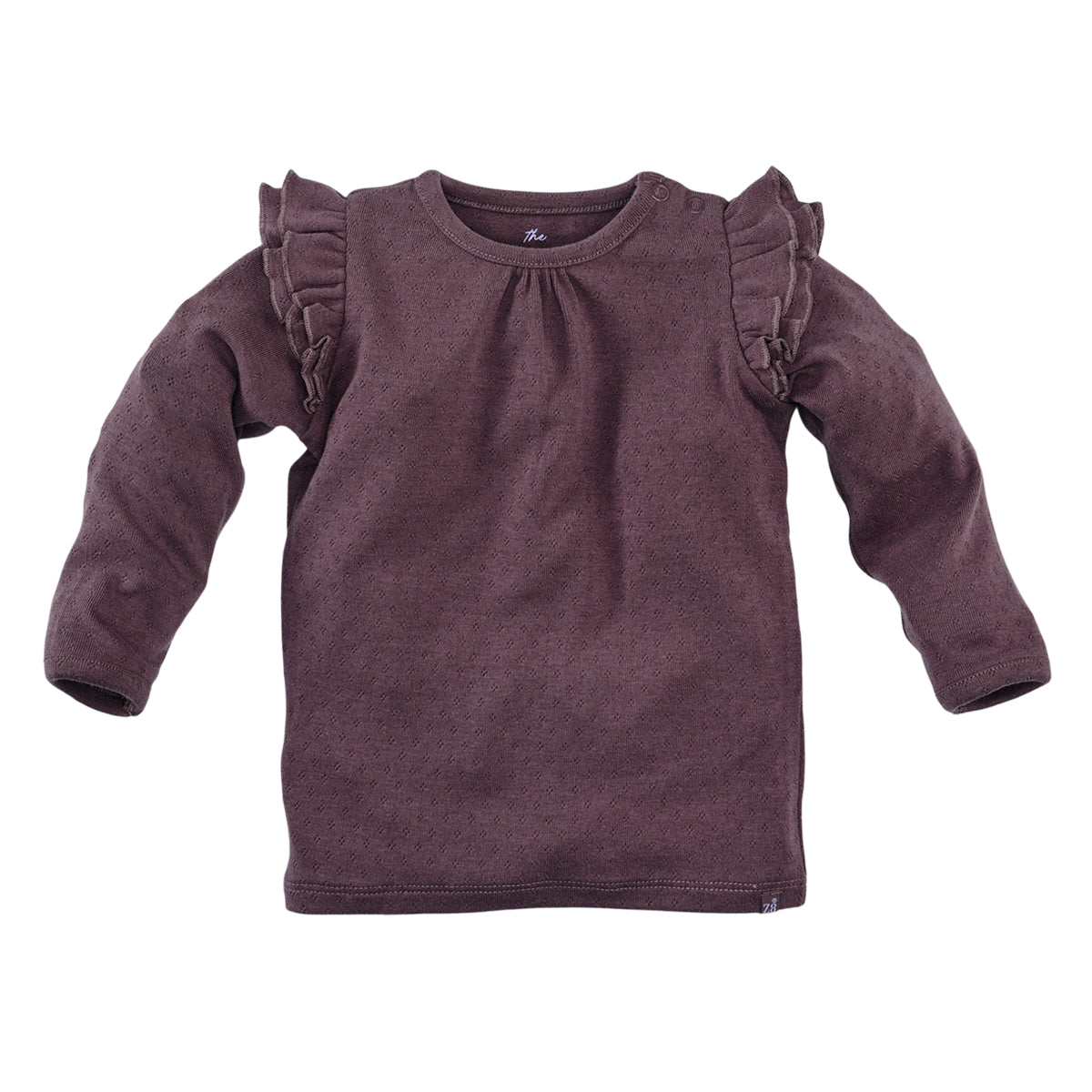 Meisjes Longsleeve Neva van Z8 Newborn in de kleur Frosted Plum in maat 74.