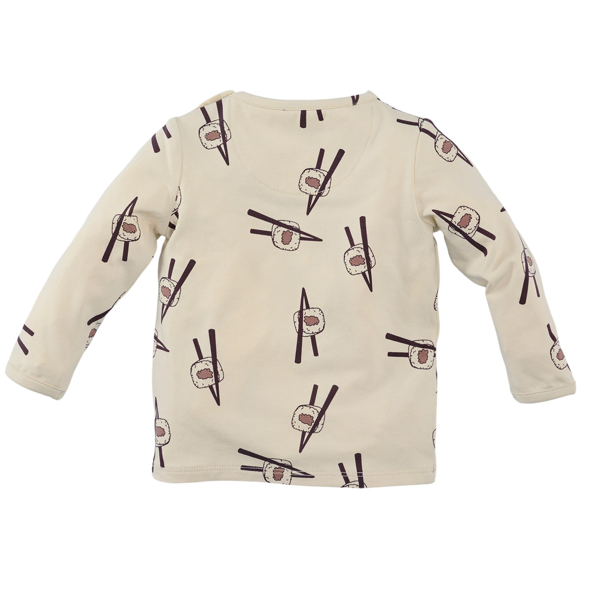 Jongens Longsleeve Quirijn van Z8 Newborn in de kleur Vanilla Cream AOP in maat 74.