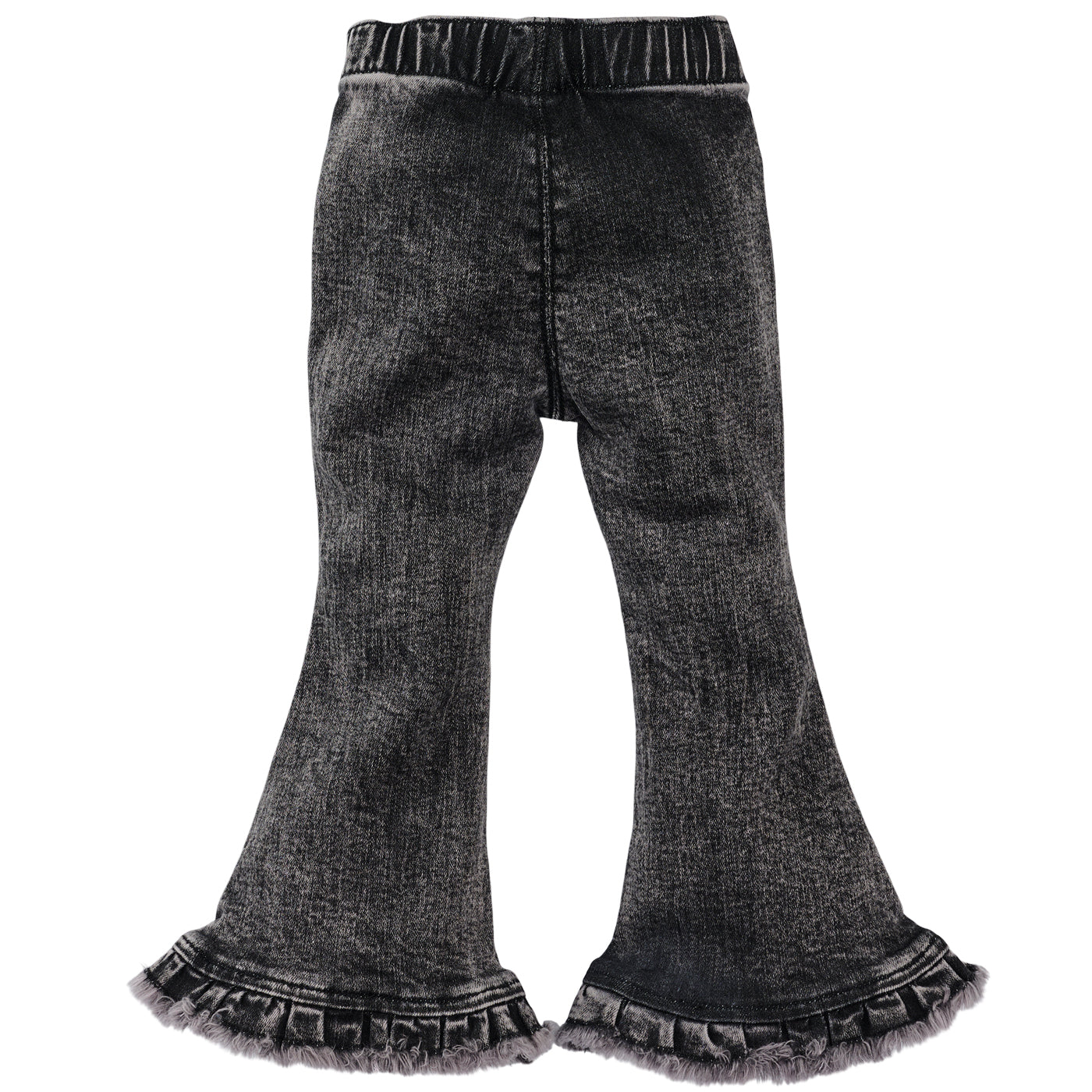 Meisjes Denim Flared Pants Rowen van Z8 Mini in de kleur Black Denim in maat 116.