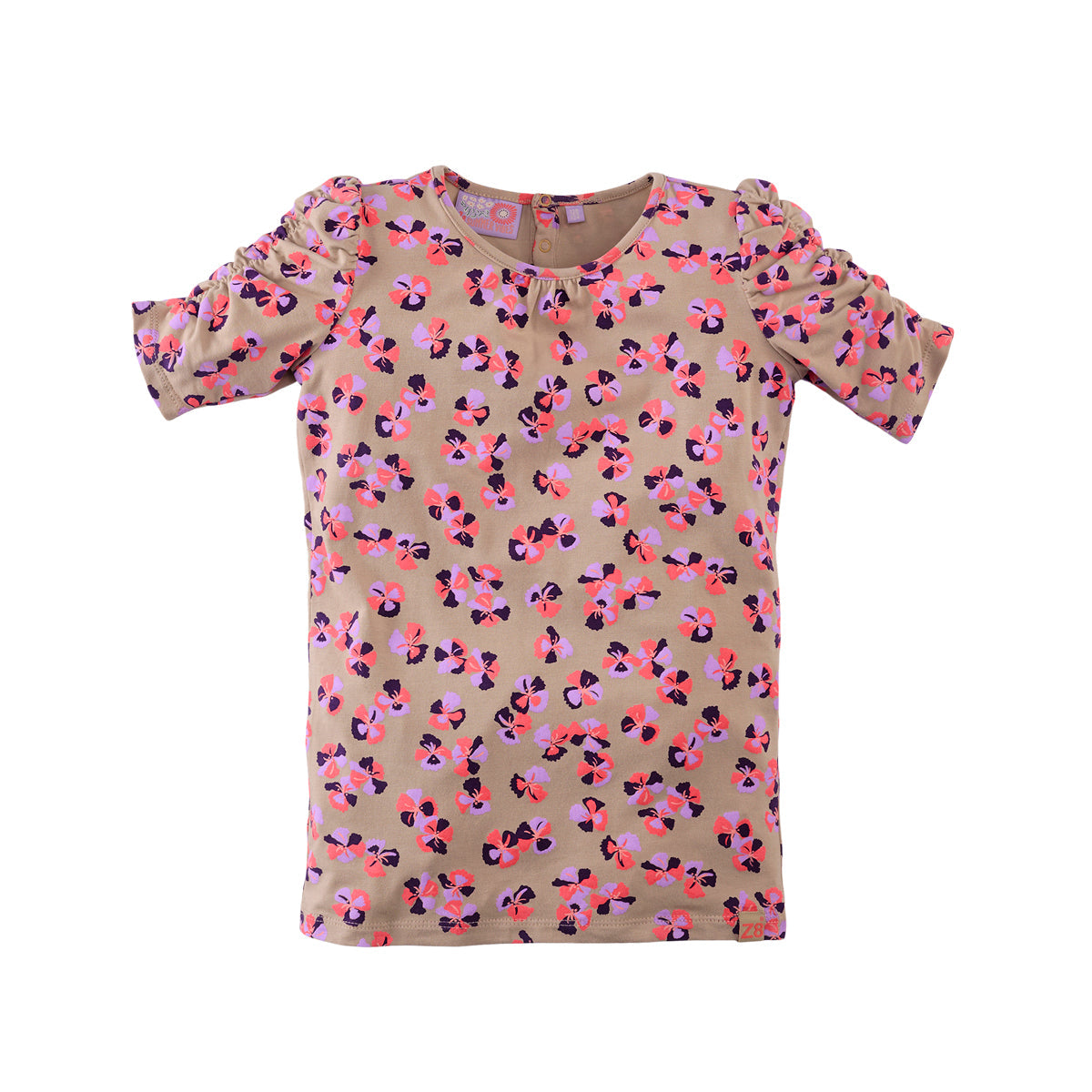 Meisjes Short Sleeve Yakira van Z8 in de kleur Sandy beach/AOP in maat 140-146.