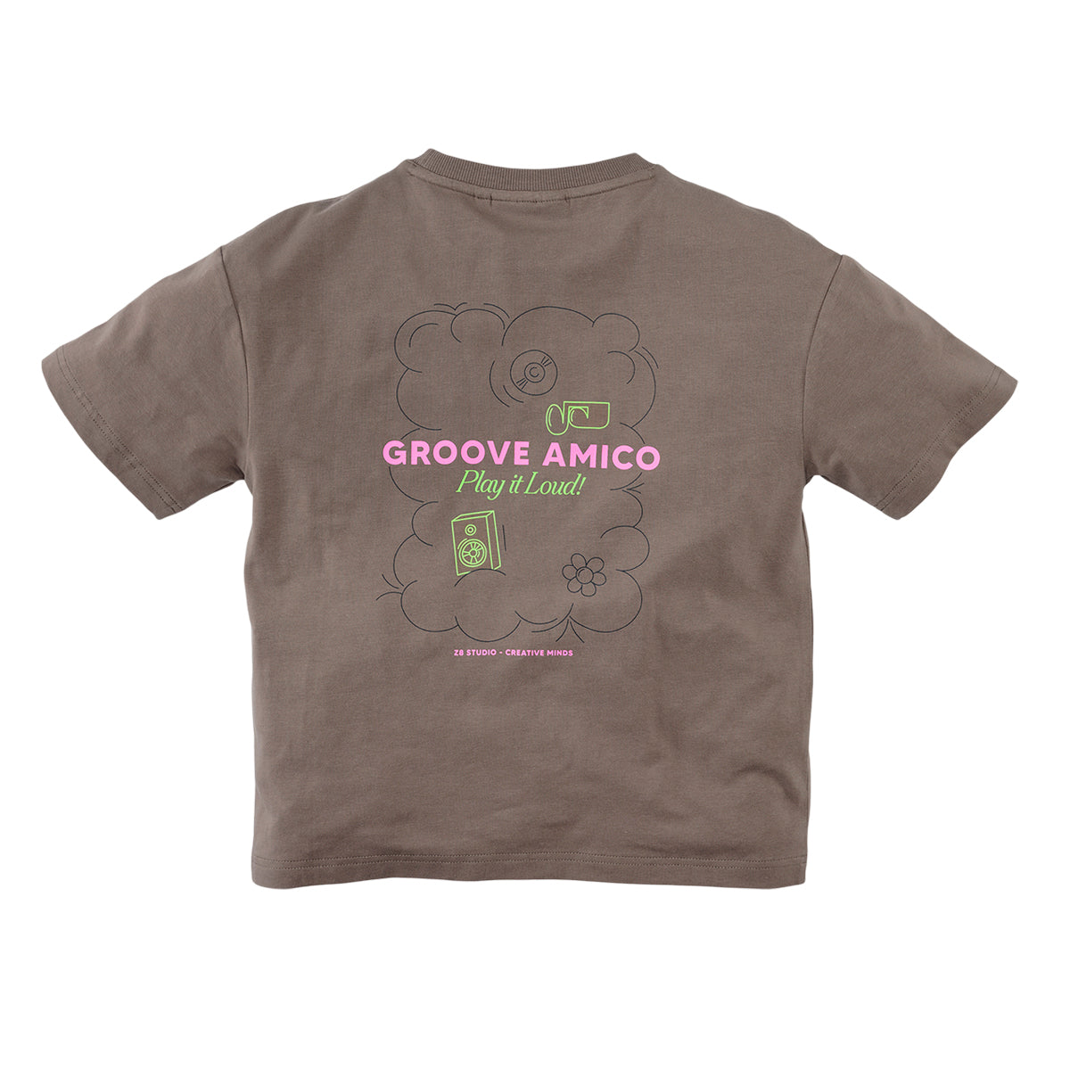 Jongens Tee Elio van Z8 in de kleur Clay in maat 152-158.