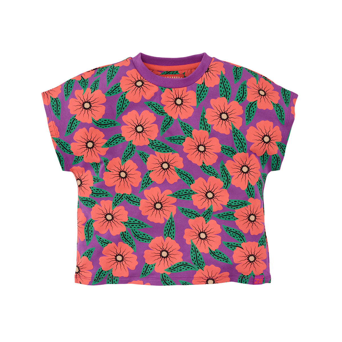 Meisjes Tee Lissandra van Z8 in de kleur Ola viola/AOP in maat 152-158.