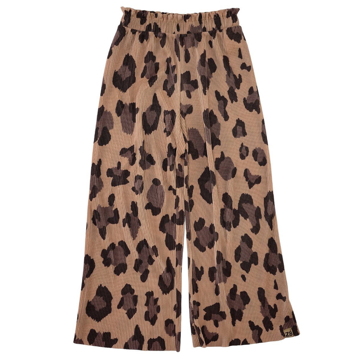 Meisjes Plissé Pants Goldie van Z8 in de kleur Amaretti/AOP in maat 152.