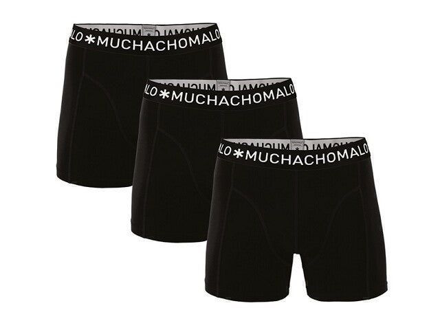 Muchachomalo Boxer 3-pack Solid black Ondergoed 170-176