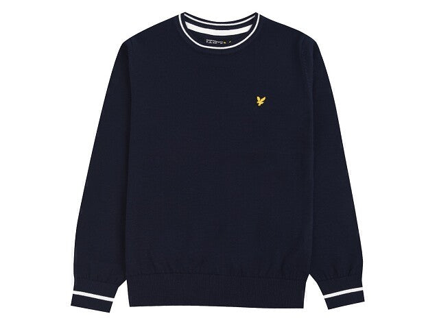 Lyle & Scott Jumper gebreid crewneck tipped Sweaters 170/176