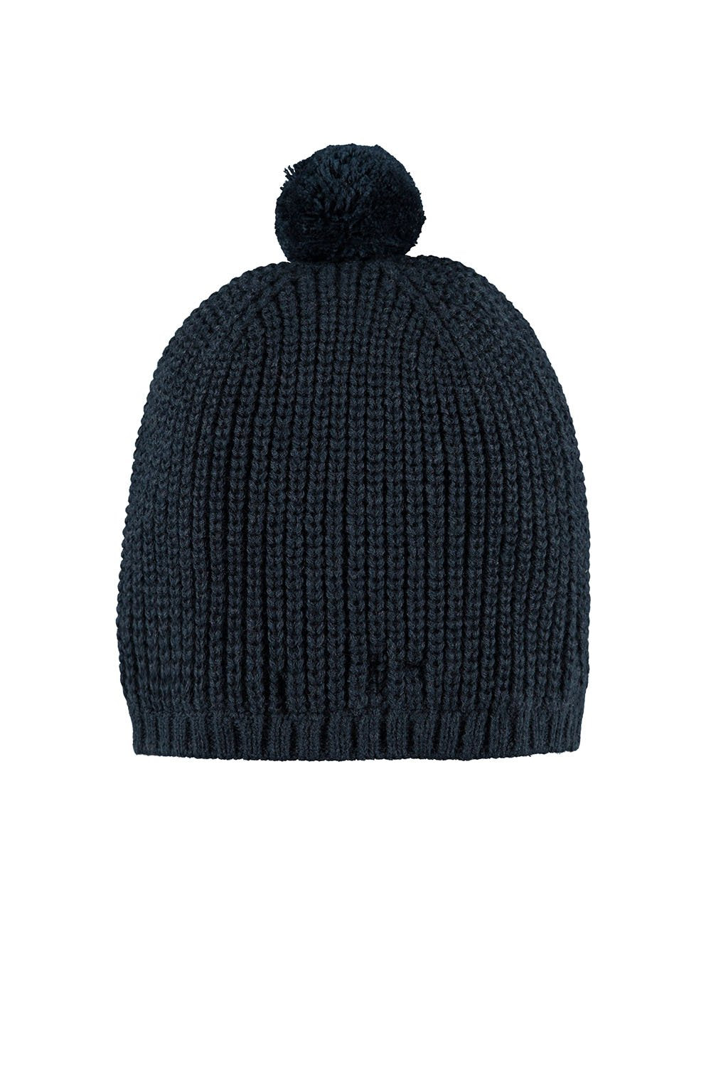 Meisjes Little knitted hat van LOOXS Little in de kleur navy in maat T2.