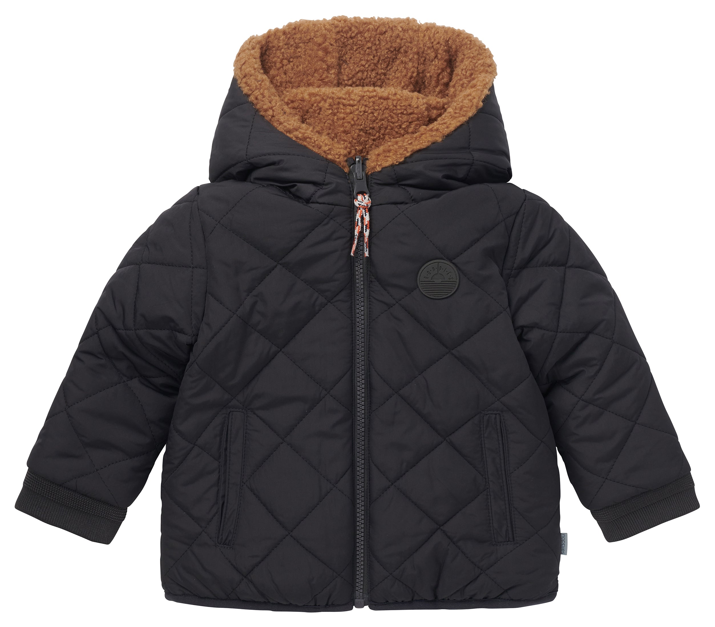 Jongens Boys Jacket Jetmore reversible van Noppies in de kleur Phantom in maat 86.