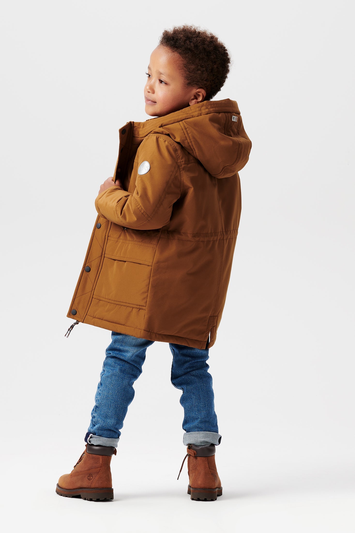 Jongens Boys Jacket Nes van Noppies in de kleur Rubber in maat 128.