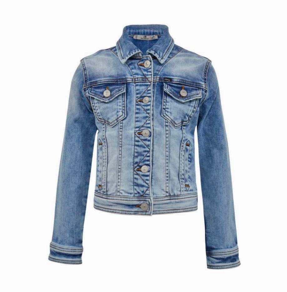 Meisjes Slim jeansjacket ELIZA G van LTB in de kleur REETA WASH in maat 176.
