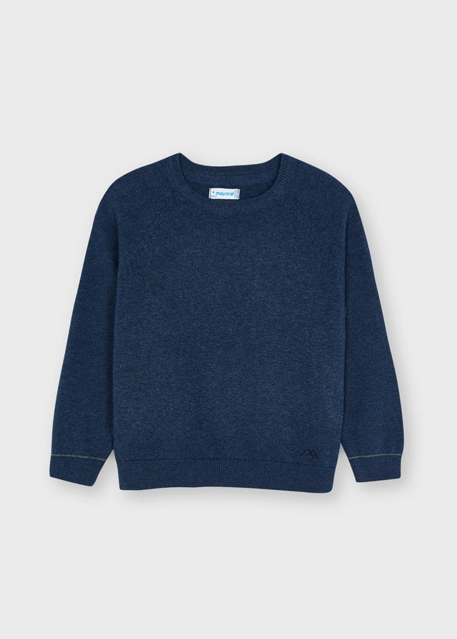 Mayoral Basic cotton sweater w/round
