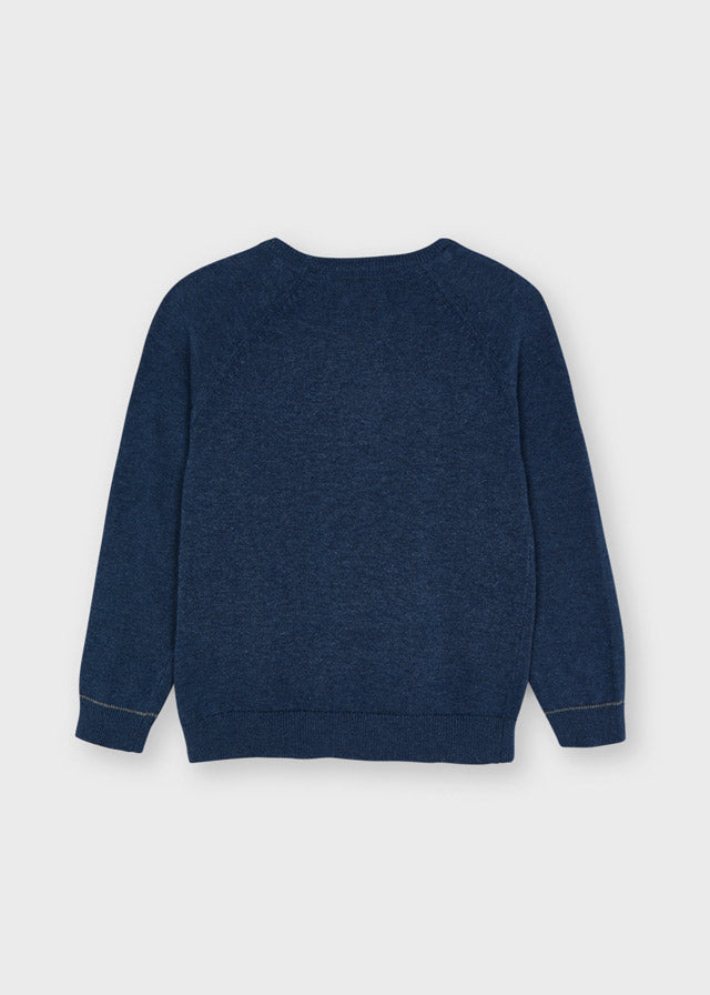 Mayoral Basic cotton sweater w/round