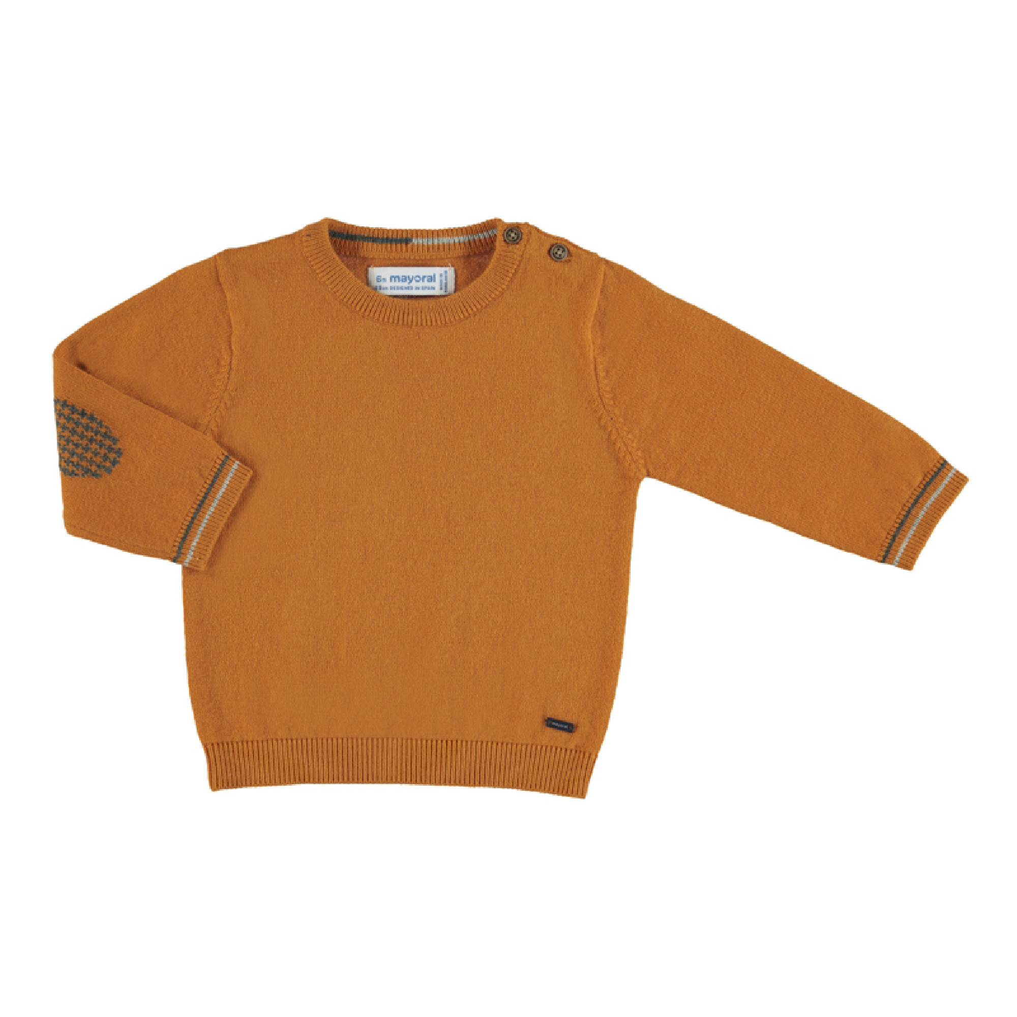 jongens Basic Crew Neck Sweater van Mayoral in de kleur Rood in maat 86.