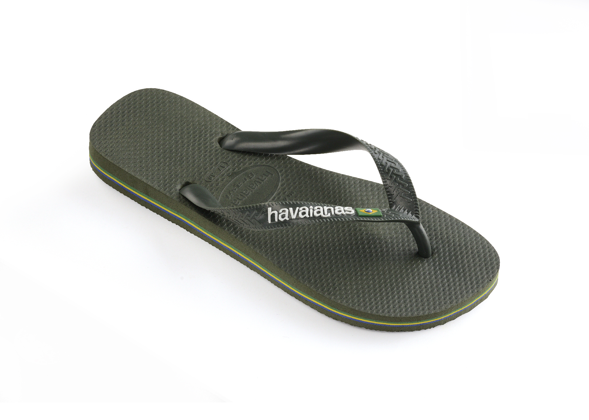 Havaianas Brasil Logo Green Olive
