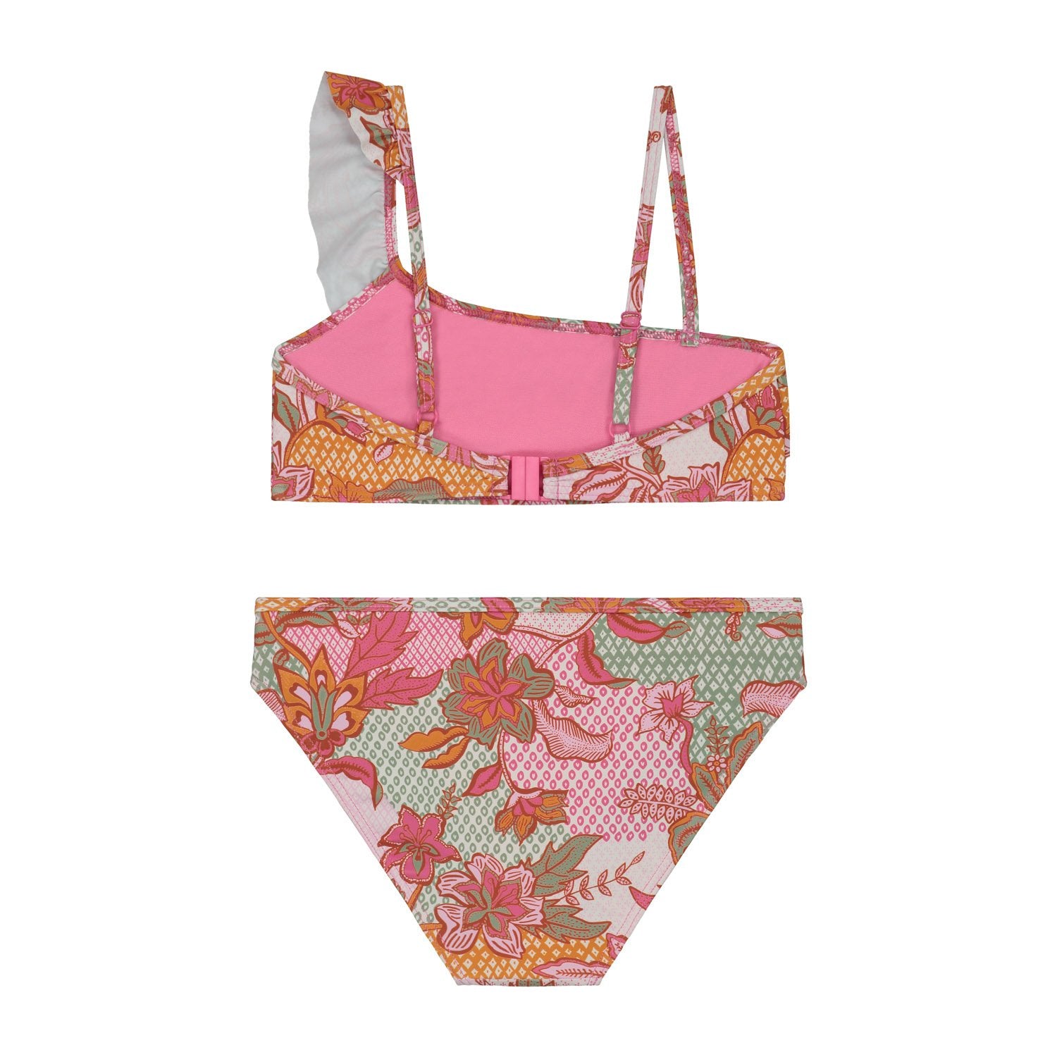 Meisjes batik one shoulder scoop top bikini van Shiwi in de kleur Multi colour in maat 176.