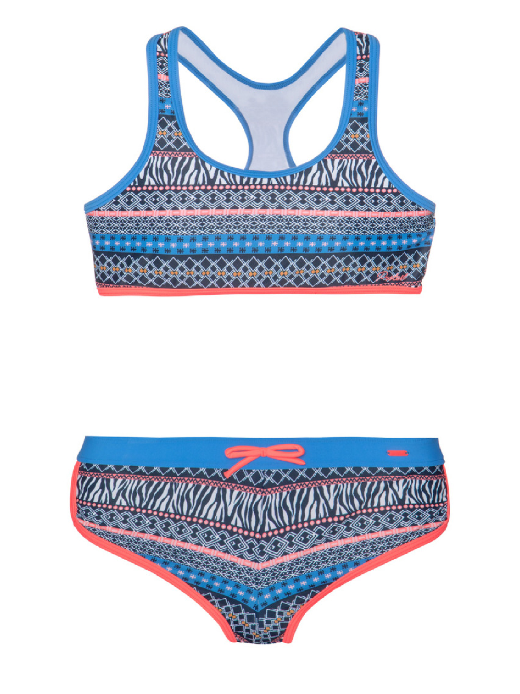 meisjes Zenja Bikini van Protest in de kleur Ground Blue in maat 176.