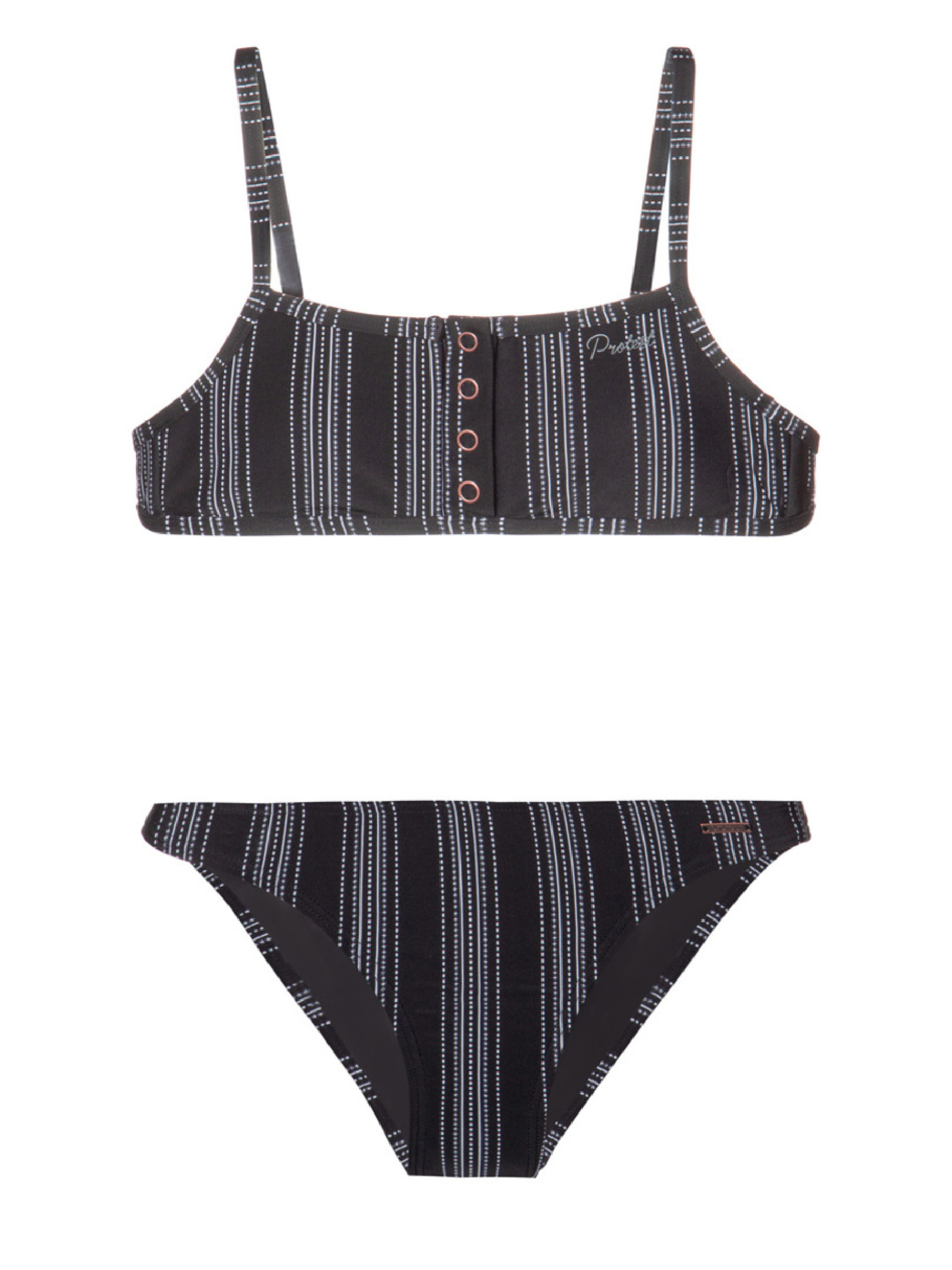 meisjes Peggy Bikini van Protest in de kleur True Black in maat 176.