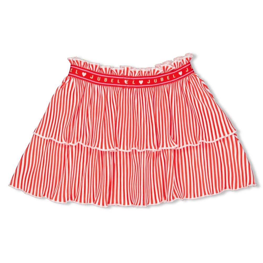 Meisjes Rok plissé - Tutti Frutti van Jubel in de kleur Koraal in maat 140.