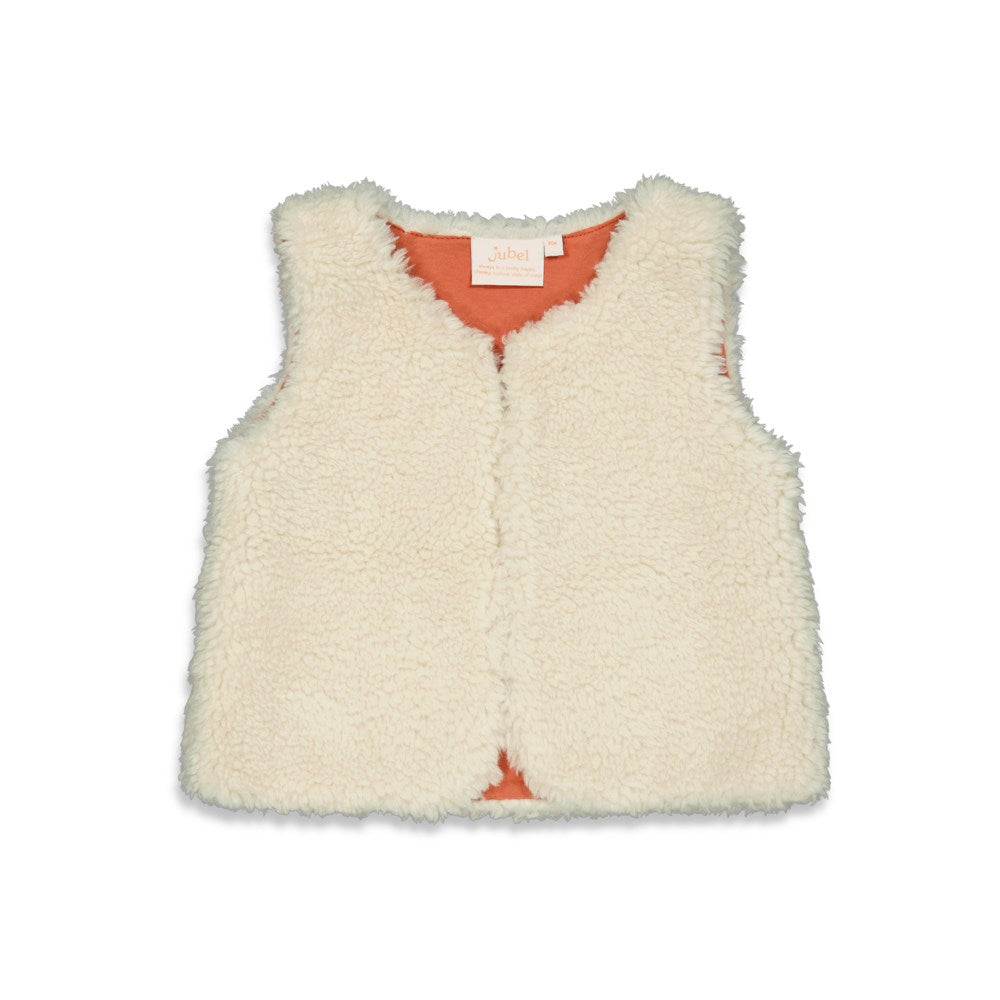 Meisjes Gilet - Moonlight Dancing van Jubel in de kleur Offwhite in maat 140.
